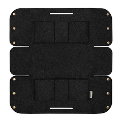 Органайзер для хранения из фетра, 28*13*16,5 см, цвет темно-серый.