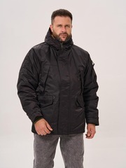 Куртка Аляска укороченная Husky Short 2 Nord Denali (черная - black/silver)