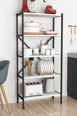 Стеллаж 5 полок 158х66- белый