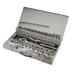 Набор метчиков и плашек M3 -M24 HSS-G 64пр H-Tools 08331050 (З)