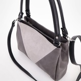 Сумка Саломея 100 мульти итальянский серо-черный