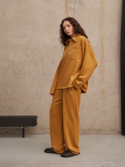 костюм трикотажный из футера с поло