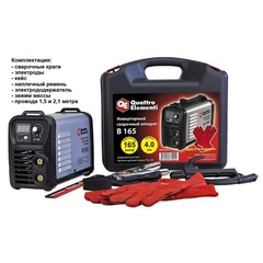 Аппарат электродной сварки, инвертор QUATTRO ELEMENTI B 165 (165 А, ПВ 80%, до 4.0 мм, 4.8 (772-401)