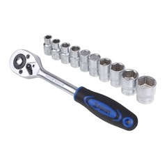 Набор торцевых головок РОКОТ 11 предметов, 1/2" головки и трещотка