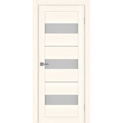 Купить Межкомнатная дверь экошпон Турин 526.122 ясень светлый остеклённая