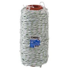 СИБИН d 6 мм, 16-прядный, 100 м, плетеный, с сердечником, капроновый фал (50220-06)