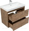 Aquanet 340164 Тумба с раковиной Милан 80 цв. дуб рустикальный (340164)