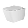 Ceramica Nova Metric CN3007 Подвесной унитаз c ультра тонким сидением с функцией плавного закрытия, цвет: белый
