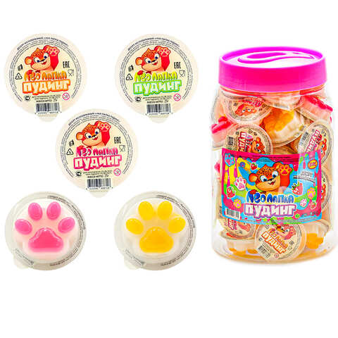 Десерт желеобразный Лео Лапка Пудинг 1кор*8бл*50шт, 25гр