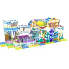 Детский игровой лабиринт «Снежный город» 35.9 м² (10,25*3,5*3,5м + декор 70см)