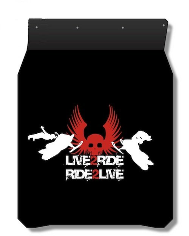 Live to ride (Брызговик для снегохода)