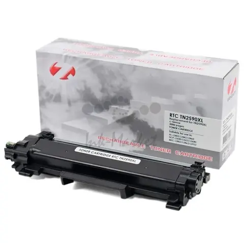 Тонер-картридж Brother HL-L2402/MFC-L2862 TN2590XL (3k). (с чипом) 7Q