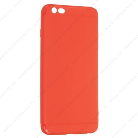 Накладка силиконовая Soft Touch ультра-тонкая для Apple iPhone 6s Plus/ 6 Plus красный