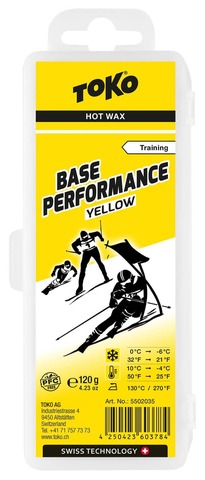 Картинка парафин Toko base performance 120 g yellow - 1