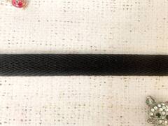 Лента киперная, хлопок, ш. 1,5 см, чёрный