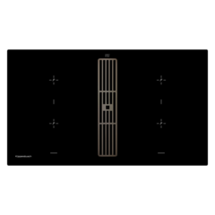 Индукционная варочная панель с вытяжкой Kuppersbusch KMI 9850.0 SR Black Chrome