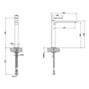 Gessi 38609#031 Gessi Emporio Via manzoni Смеситель для раковины без донного клапана и соединительными шлангами, цвет: Chrome