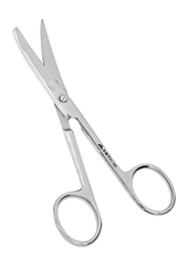 Ножницы с 1-м острым концом вертикально-изогнутые 140 мм