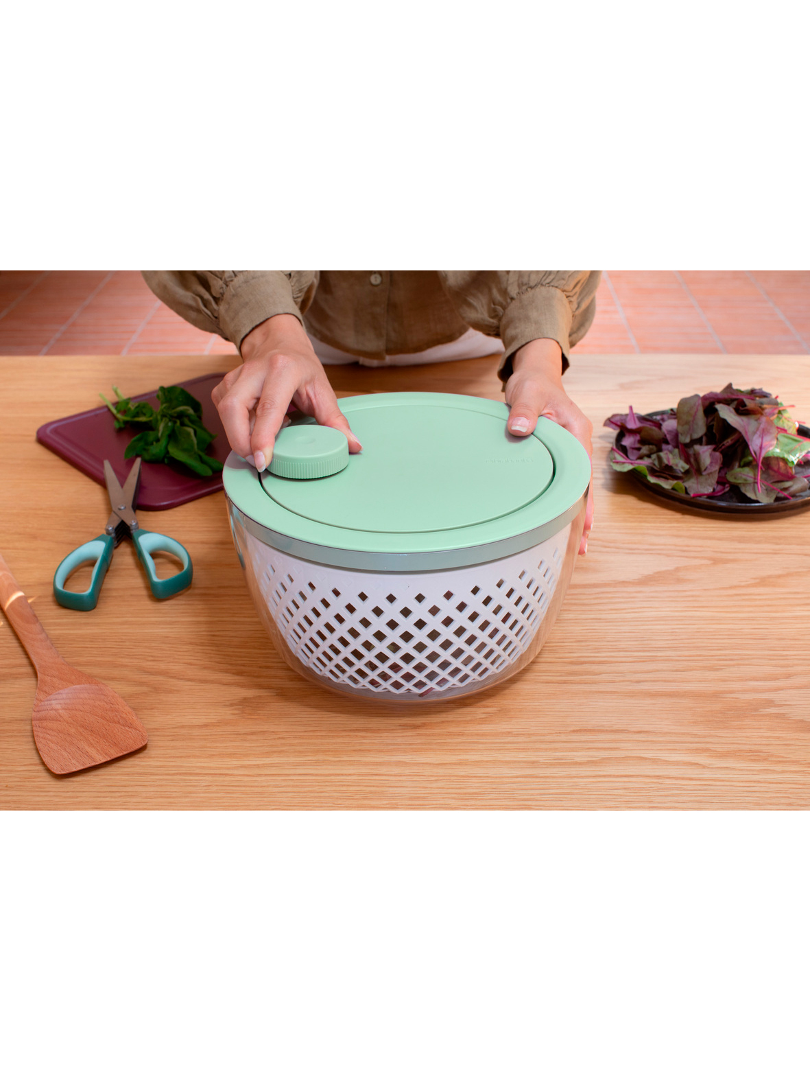 Сушилка для зелени Tasty+, Мятно-голубой, арт. 145407 - фото 5