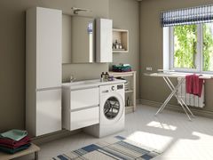 Комплект мебели для ванной Dallas Luxe 115 подвесной 2 ящика (левый)