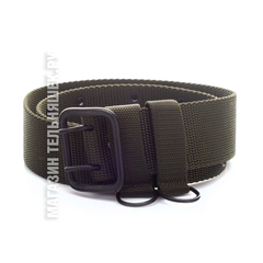 Купить военный ремень тактический - Магазин тельняшек.ру 8-800-700-93-18Ремень ВКПО стропяной Оливковый со стальной пряжкой (12 отверстий) в Магазине тельняшек