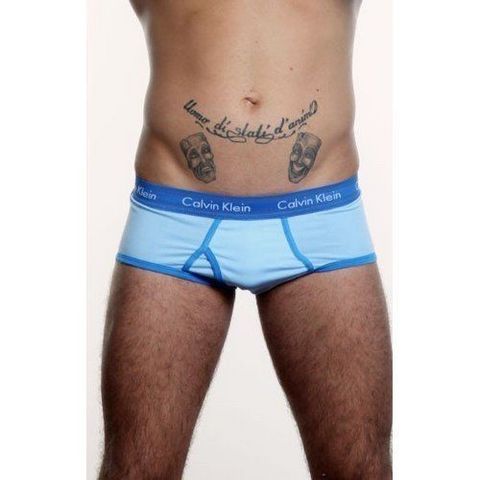 Мужские трусы брифы голубые Calvin Klein 365 Blue Brief CK15204