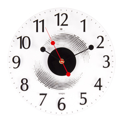 Часы настенные 3030-027 "Стиль 2" прозрачные, открытая стрелка