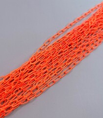 Цепь неон оранж 10х3 мм