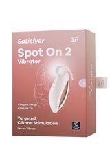 Белый вибростимулятор клитора Satisfyer Spot On 2 - 