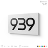 Номер на дверь 939, табличка на дверь для офиса, квартиры, кабинета, аудитории, склада, белая 120х70 мм, Айдентика Технолоджи