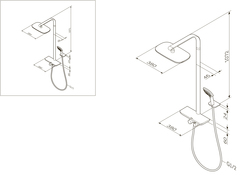 Душевая система ShowerSpot с термостатом AM.PM SENSATION - F0730000
