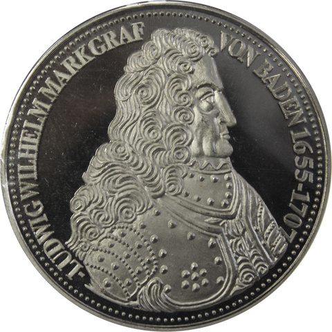 Настольная медаль. Людвиг Вильгельм Маркграф из Бадена. Германия (40 мм) PROOF
