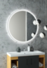 Art&Max Napoli AM-Nap-800-DS-F-White Зеркало с подсветкой 80x80