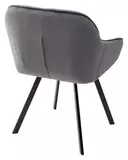фото 2 Стул GALE 360 град. поворот. BLUVEL-14 GREY, велюр/ черный каркас, М-City на profcook.ru