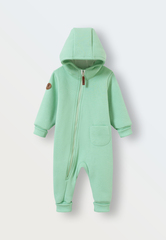 1633-24 Комбинезон футер 3-х нитка (зеленое яблоко)