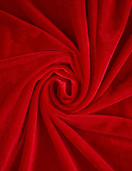 Бархат стрейч, 240 гр/м2, 98% п/э, 2% эластан, 150 см, ярко-красный