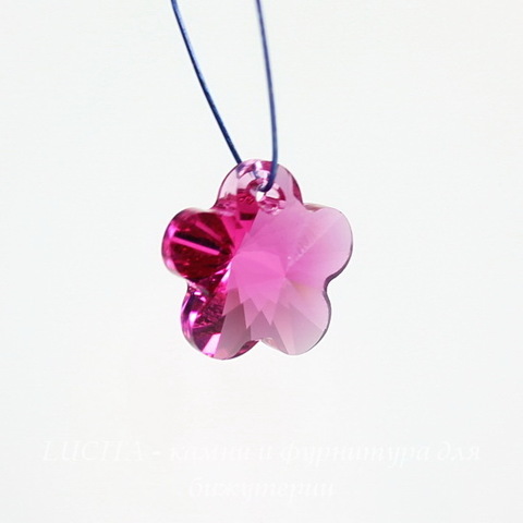 6744 Подвеска Сваровски Цветочек Fuchsia (12 мм)