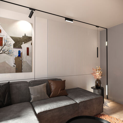 Магнитный трековый светильник Elektrostandard Flat Magnetic 85097/01 черный