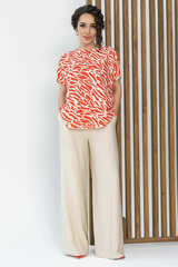 Костюм Яркие планы (бежево-красный) К13591-30М LT Collection