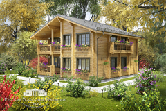 Проект двухэтажного дома "Династия" 195 кв.м.