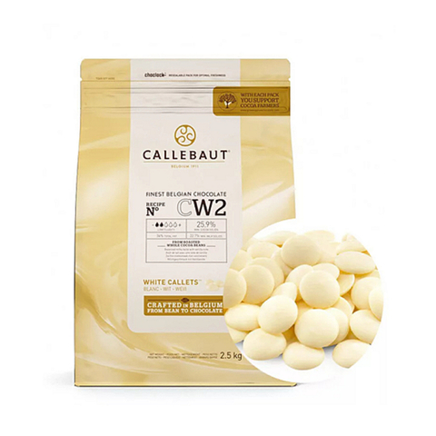 Шоколад белый Callebaut CW2 (25,9%), 100г.