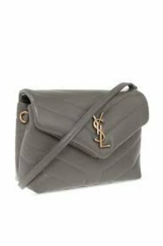 Сумка Saint Laurent Loulou Toy серый