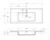 Cezares 45044 TIFFANY Зеркало со встроенной LED подстветкой, системой Антизапотевания, реверсивное 45044 Nero grafite, 73х4х90