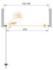 Душевая дверь в нишу Cezares ECO-O-B-1 ECO-O-B-1-95-C-Cr