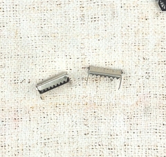 Регулировочный зажим для подтяжек, ш. 2,5 см, никель