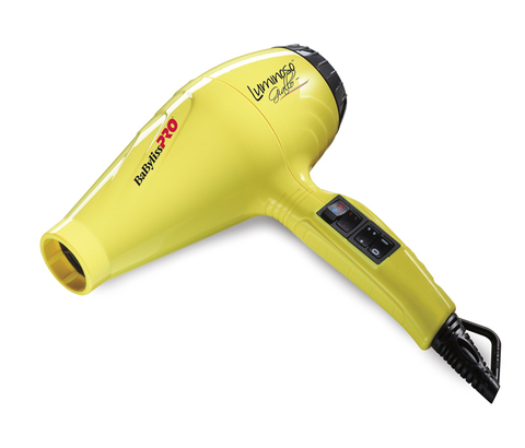 Фен BaByliss Pro Luminoso, 2100 Вт, 2 насадки, желтый