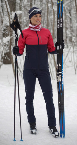 Утеплённый лыжный костюм Nordski Premium Pink/Blueberry женский