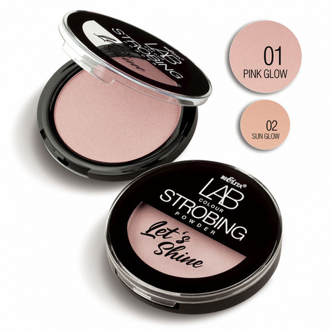 Пудра-стробинг  Let`s Shine  LAB colour тон 01 pink glow , 10 гр  ( Белита )