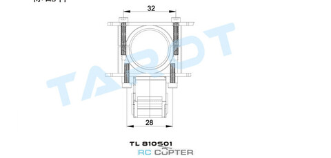 Складное шасси (ретракт) TAROT для рам Tarot frame T810/T960/T15/T18 (TL96030)