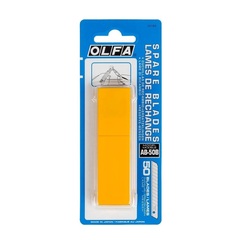 OLFA 9х80х0.38 мм 50 шт., Сегментированные лезвия (OL-AB-50S)